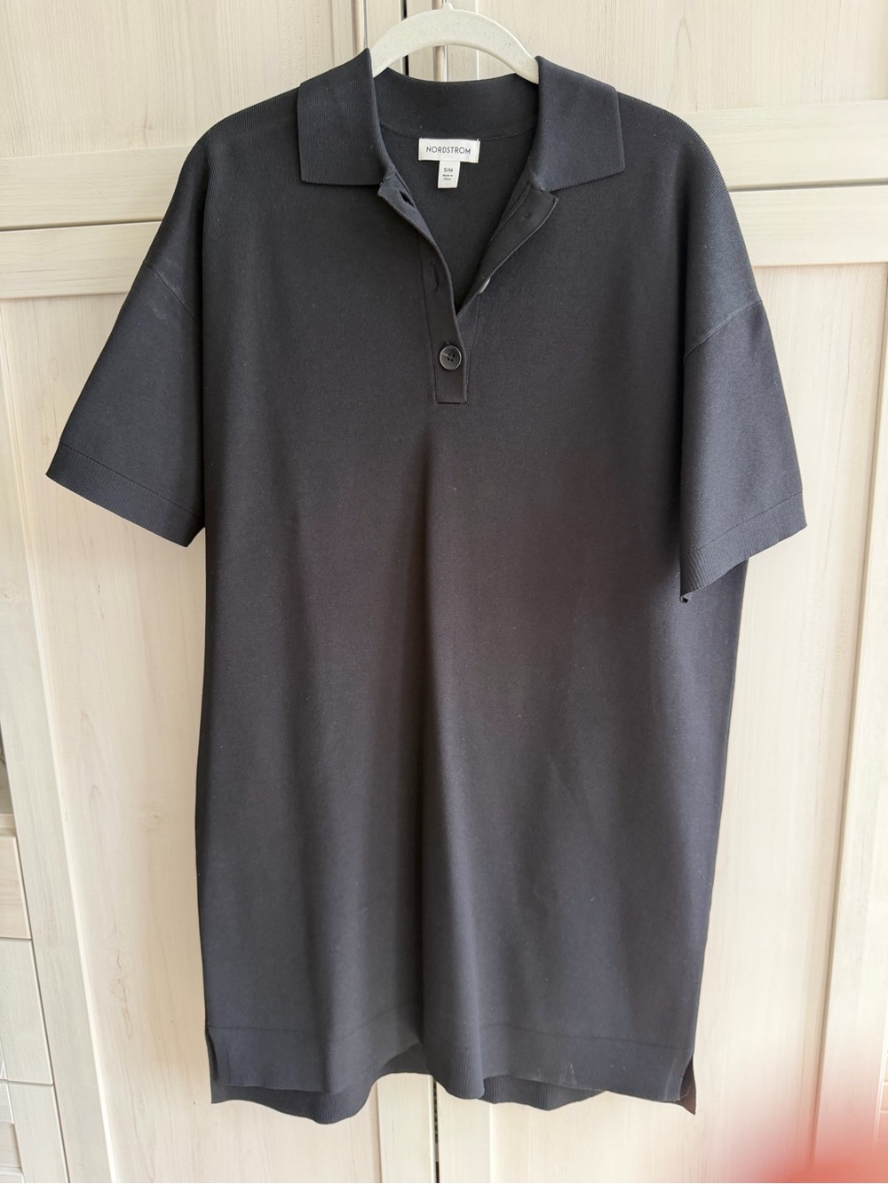Nordstrom Men’s Black Short-Sleeve Polo